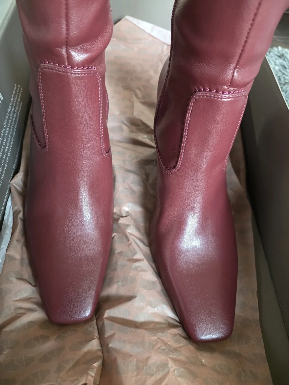 Franco Sarto Women's L Bowman Burgundy Knee High Boot Size 9.5